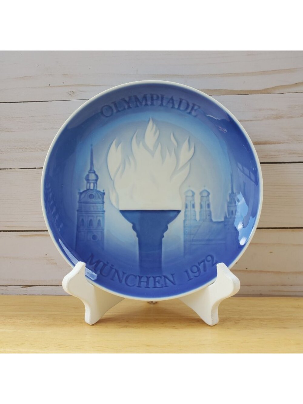 Olympic Games Munich 1972 Bing And Grondahl Denmark Porcelain Plate First Issue